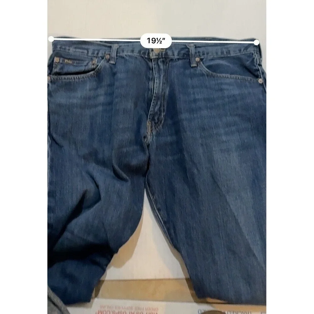 (2) Lot Polo Ralph Lauren‎ Classic Fit Blue Navy Jeans Slim Straight 38x30 Pants